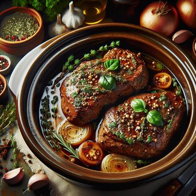 Image of Simple Slow Cooker Italian Steaks