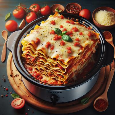 Image of Simple Slow Cooker Lasagna Crock Pot