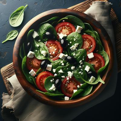 Image of Simple Spinach Salad for One