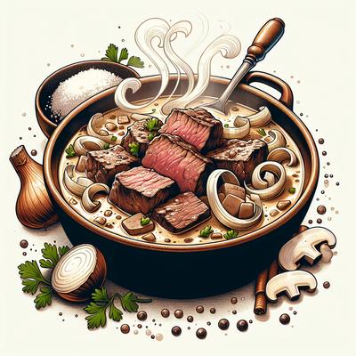 Image of Simple Steak Stroganoff