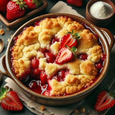 Image of Simple Strawberry Cobbler