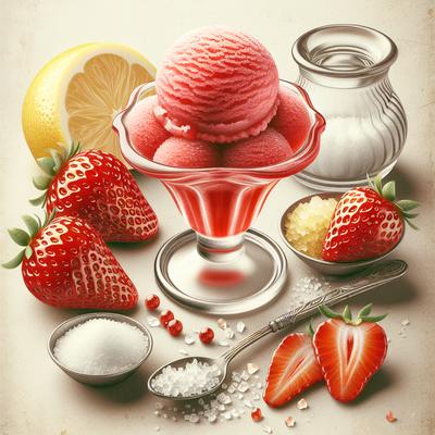Image of Simple Strawberry Sorbet