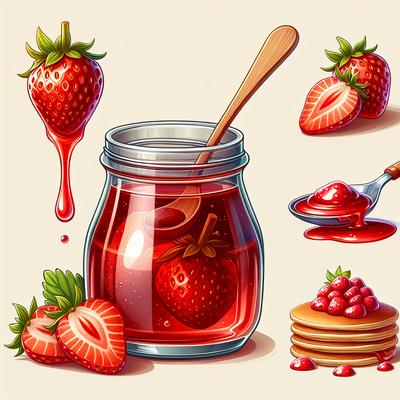 Image of Simple Strawberry Syrup for Pancakes