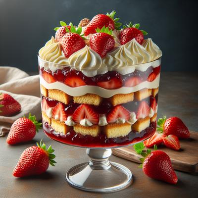Image of Simple Strawberry Trifle