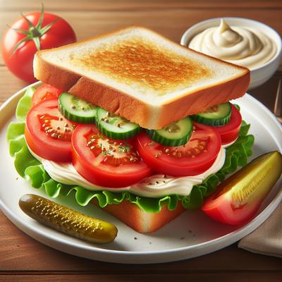 Image of Simple Tomato Sandwich