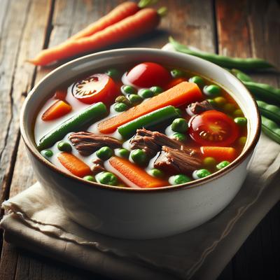 Image of Simple Vegetable Beef Soup
