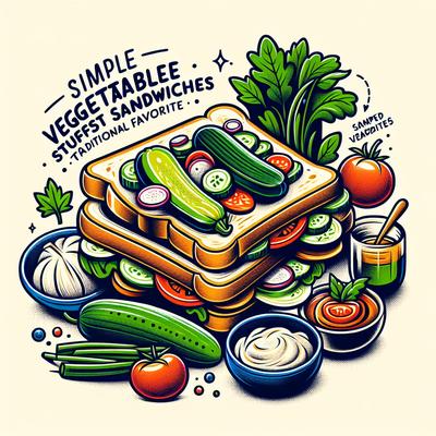Image of Simple Vegetable Stuffed Toast Sandwiches My Old Favourite