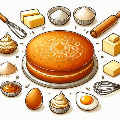Image of Simple Yummy Butterscotch Cake