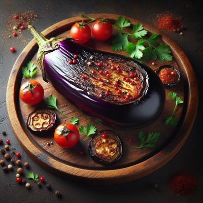 Image of Simply Baked Eggplant Aubergine