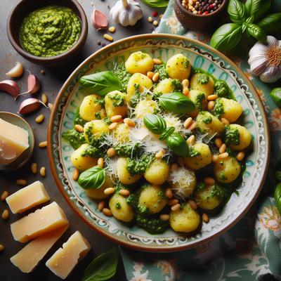 Image of Simply Potato Gnocchi with Pesto and Parmesan 5fix