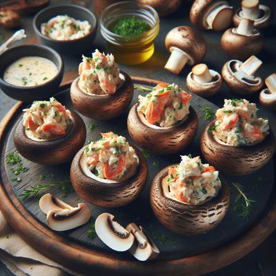 Image of Simply the Best Crab Stuffed Mushrooms