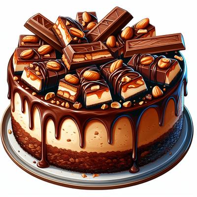 Image of Sinful Snickers Cheesecake