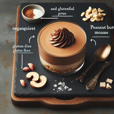 Image of Sinful Tasting Delicious Peanut Butter Mousse Vegan Gluten Fre