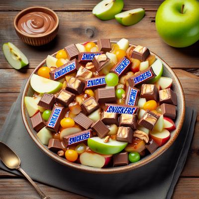 Image of Sinfully Silly Snickers Apple Fruit Salad