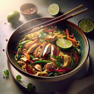 Image of Singapore Chicken Noodles