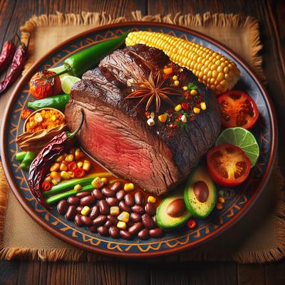 Image of Sirloin Roast Beef with an Aztec Flair