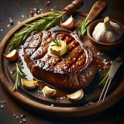 Image of Sirloin Steak with Garlic Butter