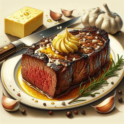 Image of Sirloin Tips with Garlic Butter