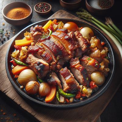 Image of Sisig Inspired Pork Shoulder Oven or Pressure Cooker