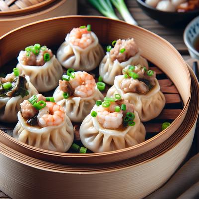 Image of Siu Mai or Siomai Dim Sum Dumplings