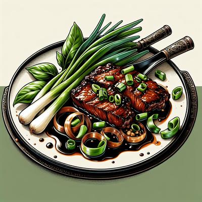 Image of Sizzling Beef with Spring Onions Black Bean Sauce