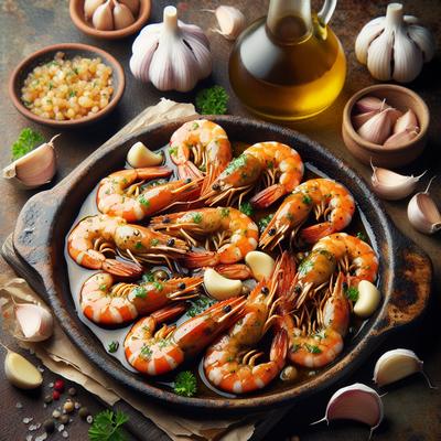 Image of Sizzling Sherry Shrimp with Garlic