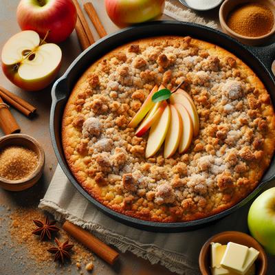 Image of Skillet Apple Streusel Cake