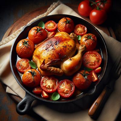 Image of Skillet Chicken with Tomatoes