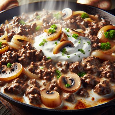 Image of Skillet Hamburger Stroganoff