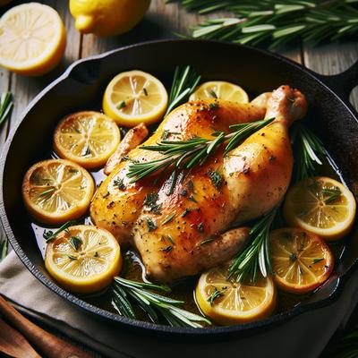 Image of Skillet Lemon Chicken with Rosemary