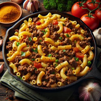 Image of Skillet Macaroni and Ground Beef