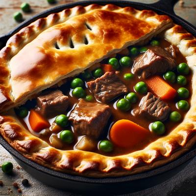 Image of Skillet Not Old Fashioned Beef Pot Pie
