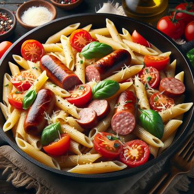 Image of Skillet Penne and Sausage Supper