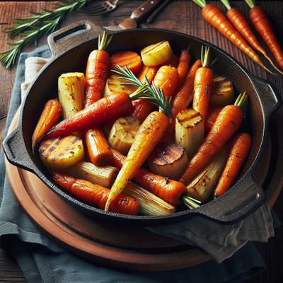 Image of Skillet Roasted Carrots and Parsnips