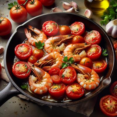 Image of Skillet Shrimp and Tomatoes