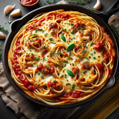 Image of Skillet Spaghetti Pizza