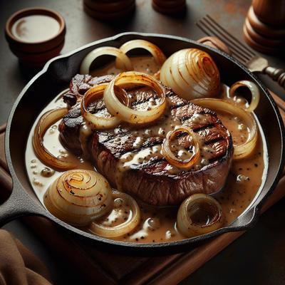 Image of Skillet Steaks with Onion Gravy