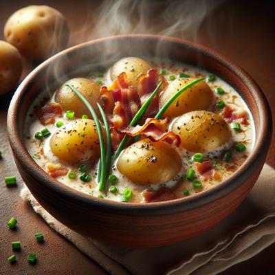 Image of Skin on Potato Soup