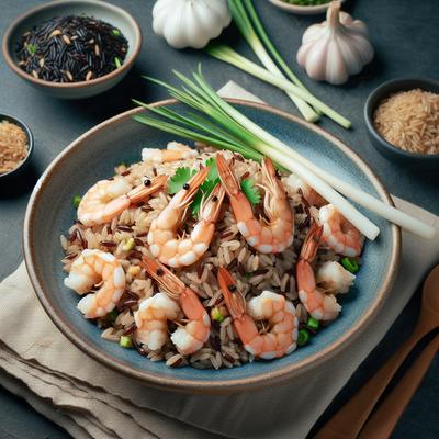 Image of Skinny Dirty Brown Rice with Shrimp