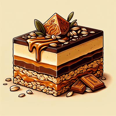 Image of Slice of Tuscany Oaty Caramel Slice