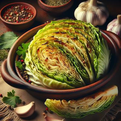 Image of Sliced Baked Cabbage