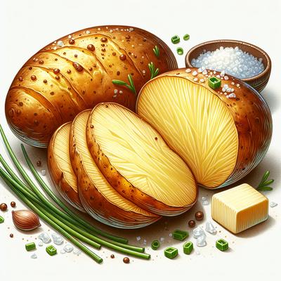 Image of Sliced Baked Potatoes