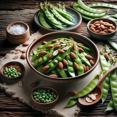 Image of Slivered Snow Peas with Almonds
