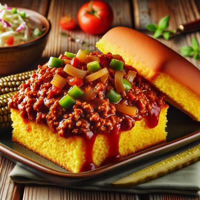 Image of Sloppy Joe's on Cornbread