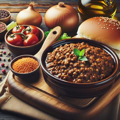 Image of Sloppy Joe Lentils Slow Cooker or Crock Pot