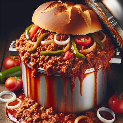 Image of Sloppy Joes in a Pressure Canner