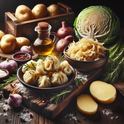Image of Slovak Potato Dumplings with Fried Cabbage