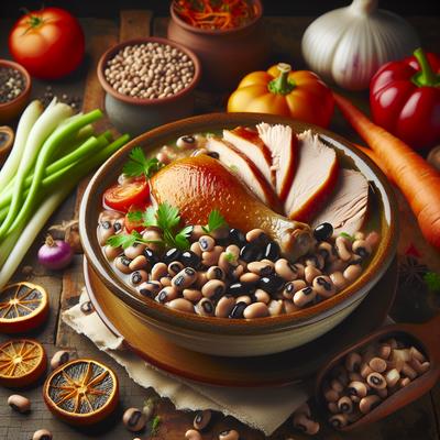 Image of Slow Cook Turkey Black Eyed Pea Supper
