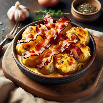 Image of Slow Cooked Bacon Cheese Potatoes