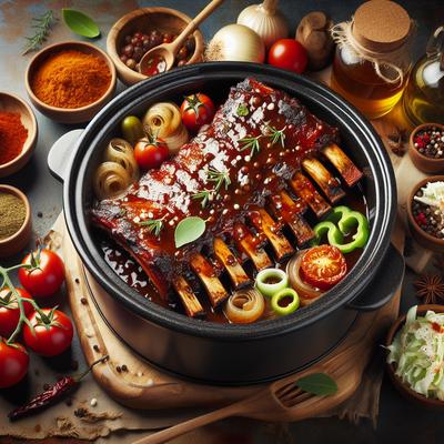 Image of Slow Cooked Bbq Ribs for Crock Pot